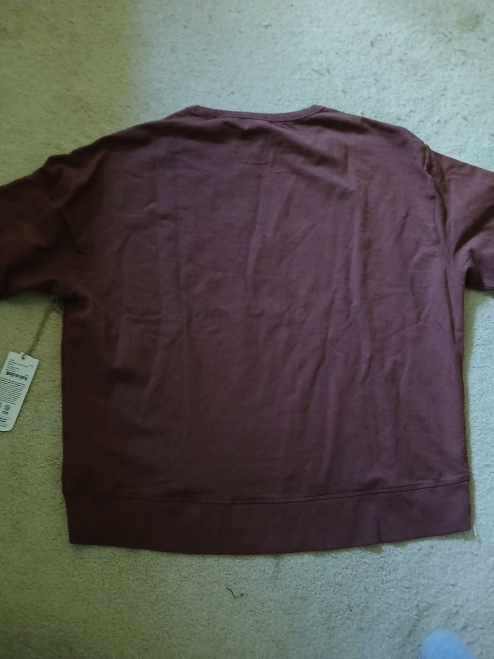 Maggies Organic High- Low Women Crewneck Sweatshirt in Masala - Picture 6 of 6
